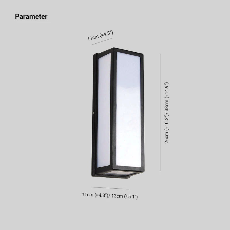Ray Moderne LED Lampade da Esterno Metallo/Acrilico Nero Impermeabile