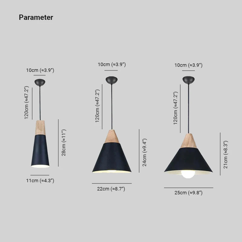 Valentina Moderno Semplice LED Lampada a Sospensione Multi-Forme Legno/Metallo Soggiorno/Camera da Letto/Cucina