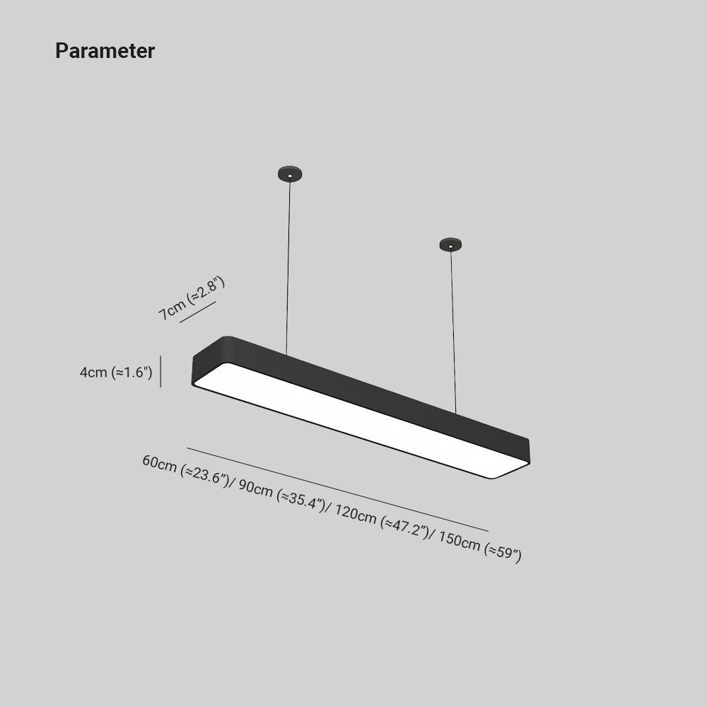 Arisha Minimalista Acrilico Rettangolare LED Lampade a Sospensione