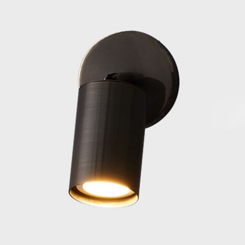 Arisha Lampada da Parete Spotlight Rotabile a Cilindro in Ottone