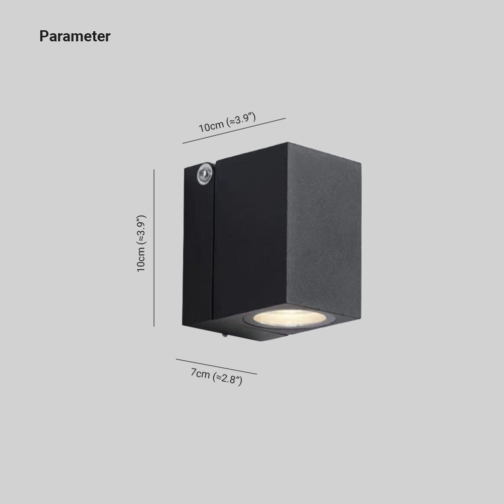 Ray Moderne LED Lampada da Esterno Metallo Nero Ruotabile