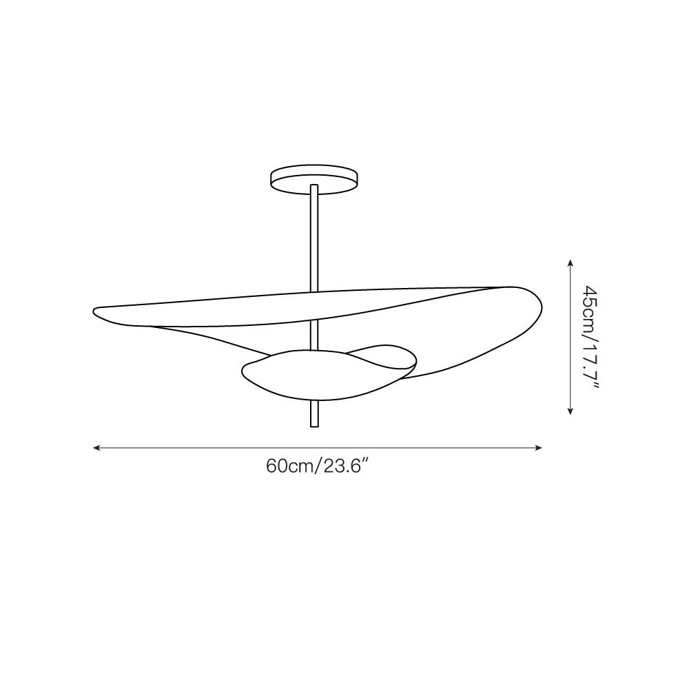 Unorara Lampada a Sospensione Premium Nordica Sospesa