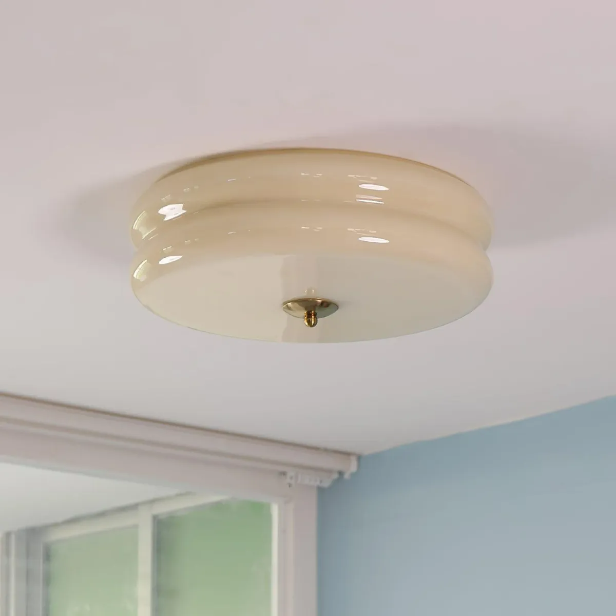 Valentina Lampada da Soffitto Tonda a Incasso Vintage a Due Strati