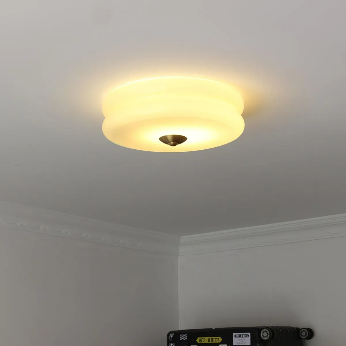 Valentina Lampada da Soffitto Tonda a Incasso Vintage a Due Strati