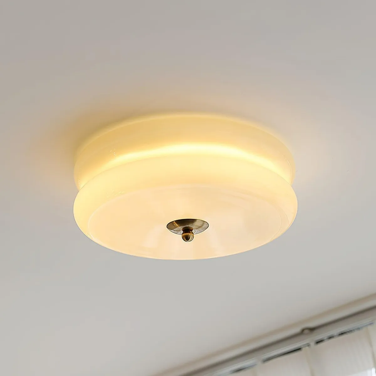 Valentina Lampada da Soffitto Tonda a Incasso Vintage a Due Strati