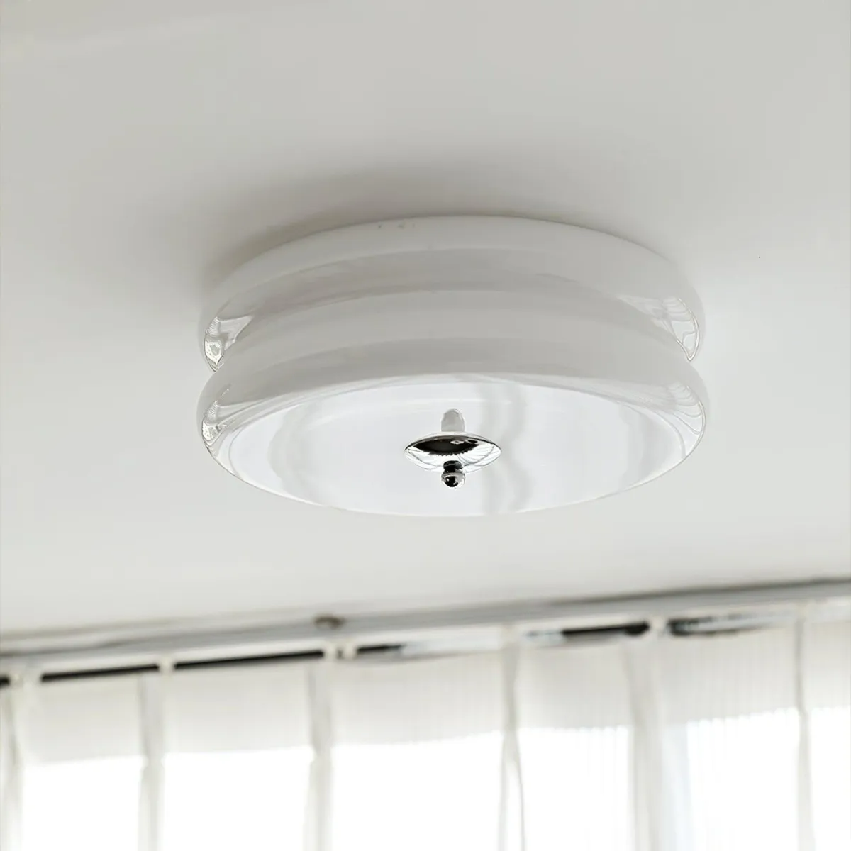 Valentina Lampada da Soffitto Tonda a Incasso Vintage a Due Strati