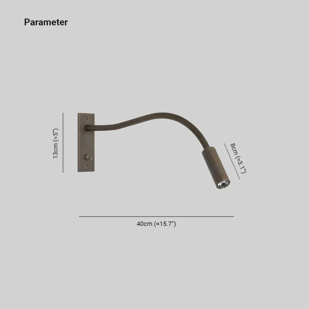 Ray Lampada da Parete Spot Regolabile Minimalista per Lettura