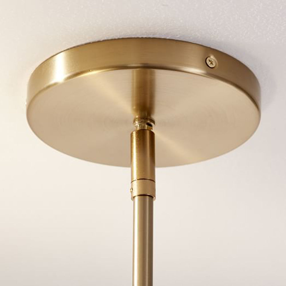 Arisha Decorativa LED Irregolare Girare Lampada a Sospensione Metallo Nero Oro