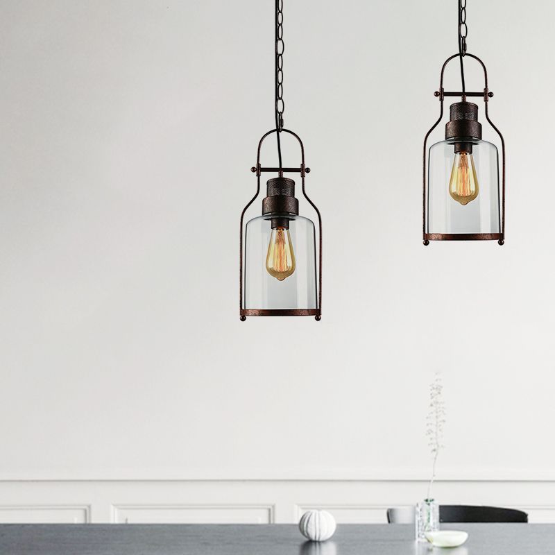 Epoch Industriale Metallo/Vetro Lampade a Sospensione Soggiorno
