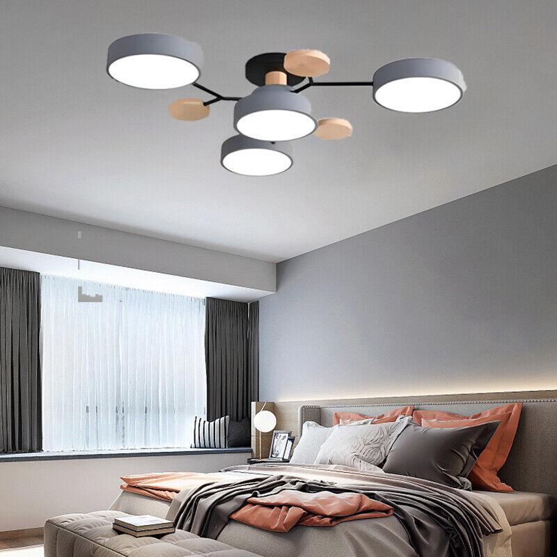 Arisha Geometrico Acrilico/Legno Plafoniera Grigio Corridoio/Camera da letto/Soggiorno