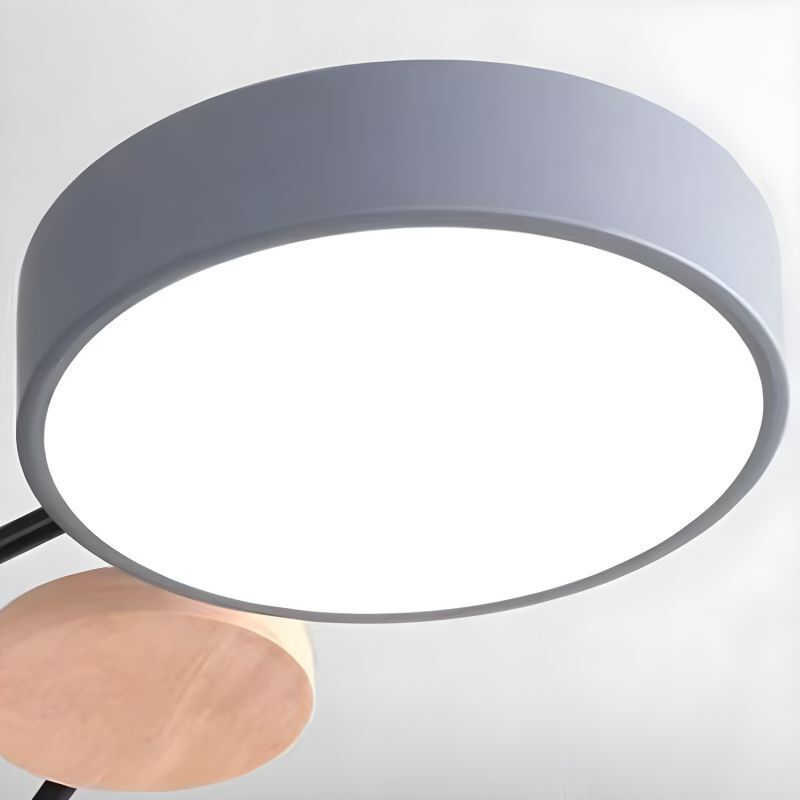 Arisha Geometrico Acrilico/Legno Plafoniera Grigio Corridoio/Camera da letto/Soggiorno