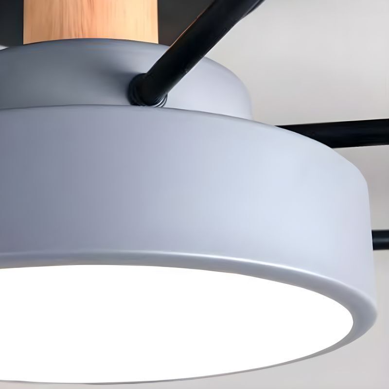 Arisha Geometrico Acrilico/Legno Plafoniera Grigio Corridoio/Camera da letto/Soggiorno