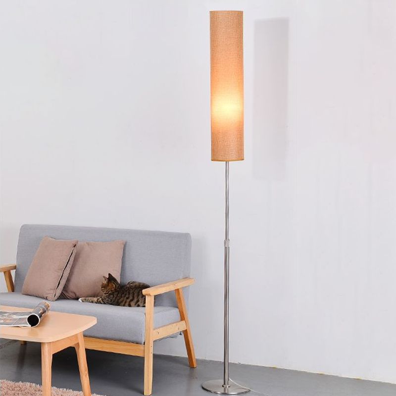 Ritta Moderne LED Lampade da Terra Tessuto/Metallo Salotto Bianco/Rosso/Marrone/Caffè