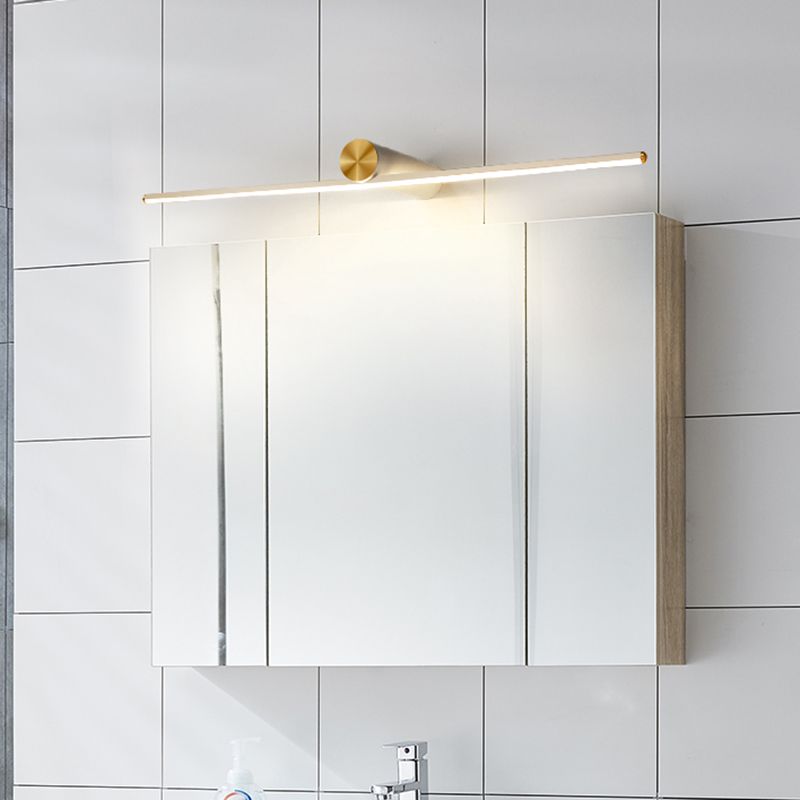 Arisha Minimalismo LED Applique Metallo Lineare Specchio Vanità Nero/Bianco Soggiorno/Camera da Letto