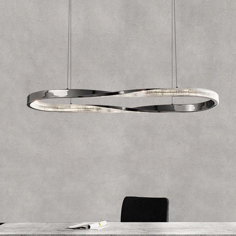 Kristy Minimalismo LED Squillo Lampade a Sospensione Metallo Acrilico Oro/Nero Soggiorno/Camera da Letto