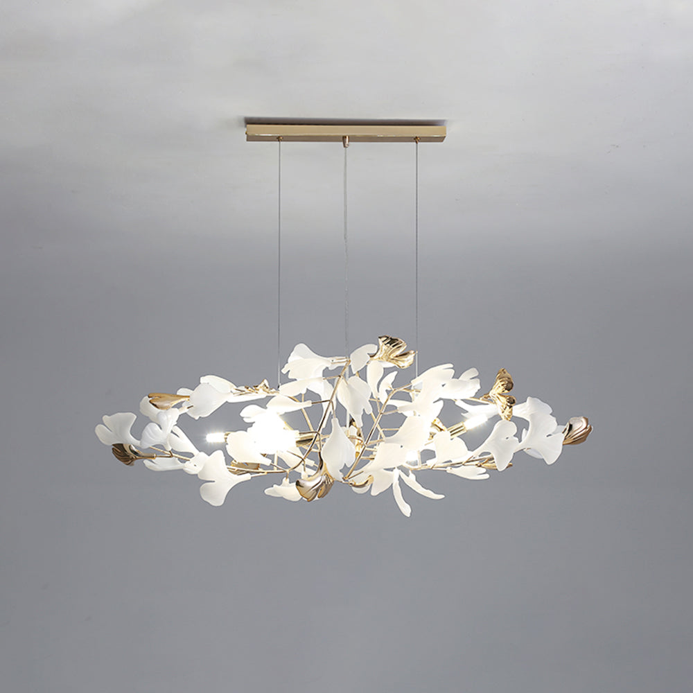 Olivia Moderne LED Lampade a Sospensione Ginkgo Biloba Metallo Oro Petalo Soggiorno/Camera da Letto