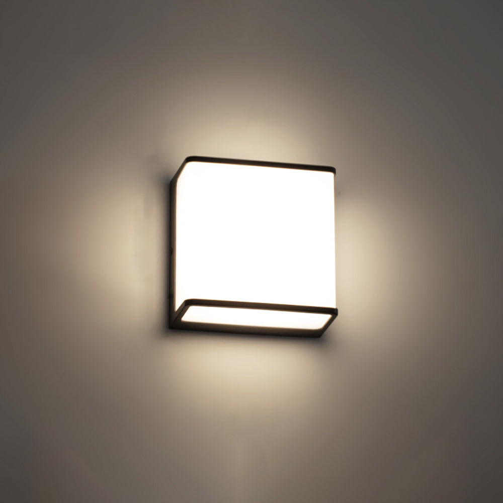 Ray Moderno Minimalista Rettangolare Sensore Solare Applique da Esterno