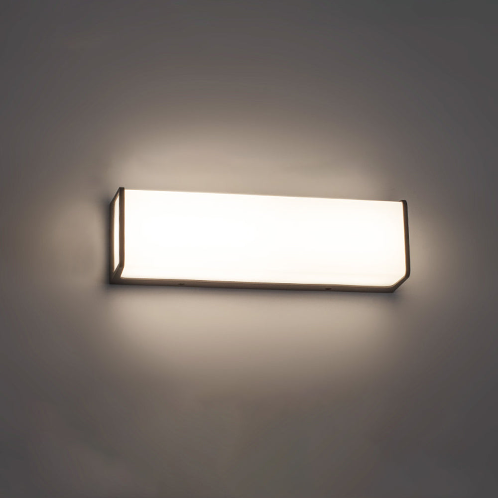 Ray Moderno Minimalista Rettangolare Sensore Solare Applique da Esterno
