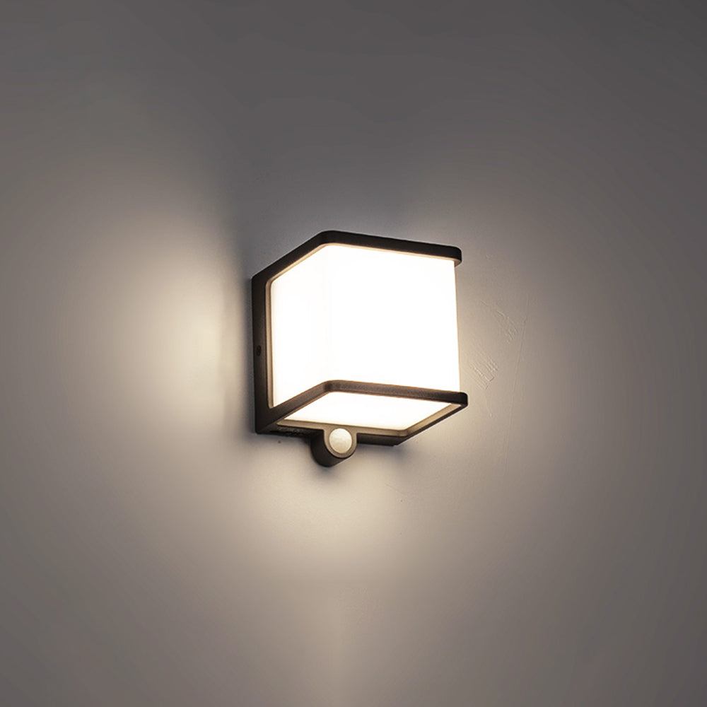 Ray Moderno Minimalista Rettangolare Sensore Solare Applique da Esterno