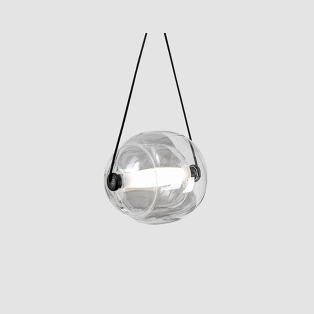 Valentina Moderni LED Bolla Vetro Lampade a Sospensione Blu/Giallo/Rosa/Grigio Fumo/Bianco/Chiaro Soggiorno/Camera da Letto