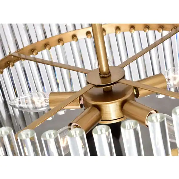 Arisha Lampade a Sospensione LED Moderne Anello Vetro Trasparente Ottone Soggiorno/Camera da Letto