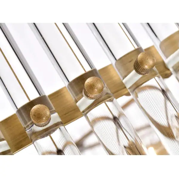 Arisha Lampade a Sospensione LED Moderne Anello Vetro Trasparente Ottone Soggiorno/Camera da Letto