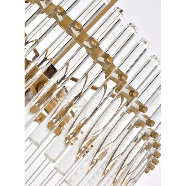 Arisha Lampade a Sospensione LED Moderne Anello Vetro Trasparente Ottone Soggiorno/Camera da Letto