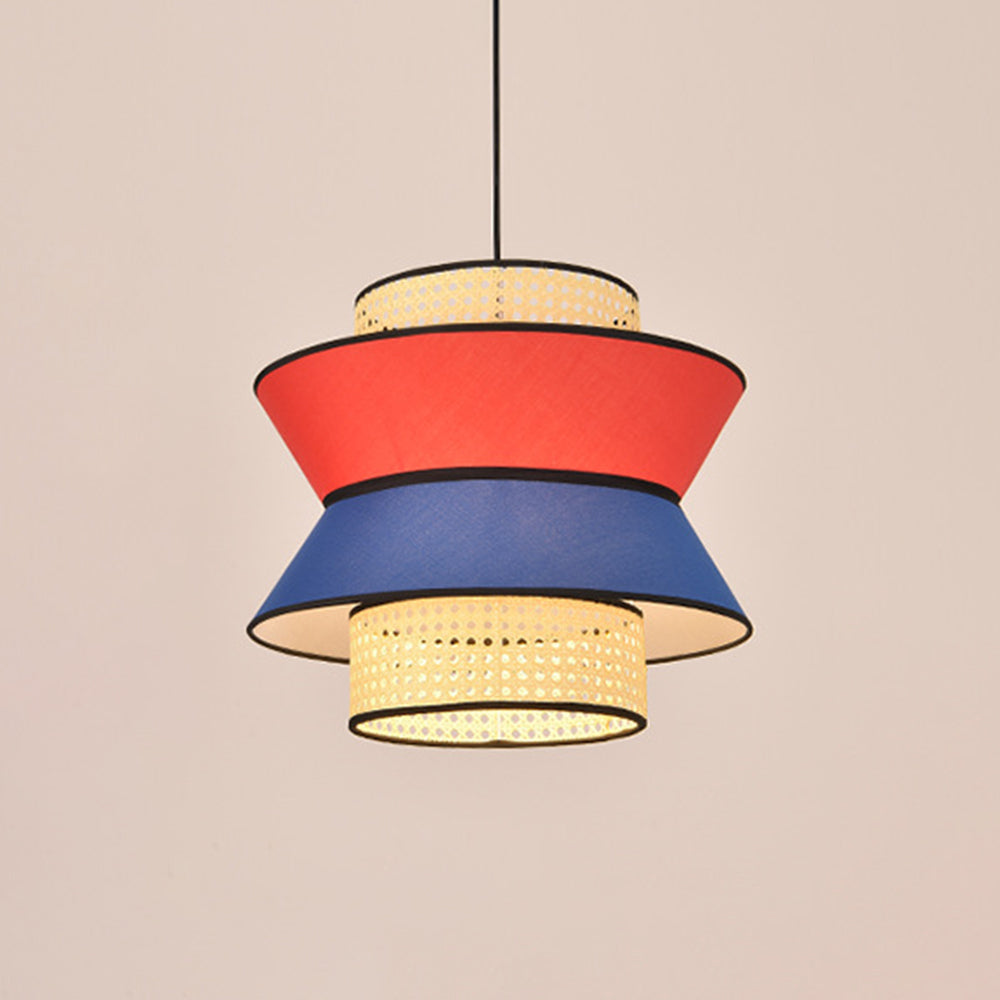 Ritta Moderno LED Lampada a Sospensione Arancione Blu Scuro Metallo PVC Soggiorno/Camera da Letto/Sala da Pranzo
