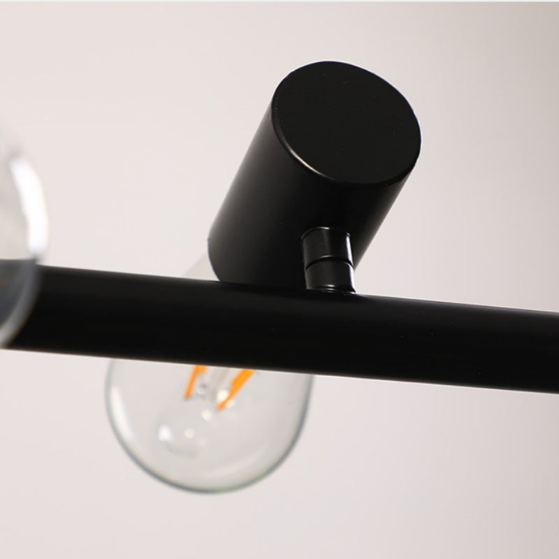 Silva Vintage Matello LED Lux Lampadario Nero Camera da Letto/Soggiorno/Sala da Pranzo