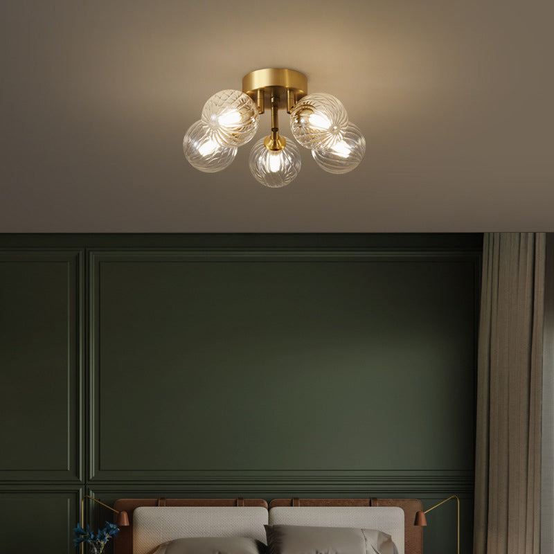 Valentina Moderno LED Nordico Plafoniere Metallo Vetro Trasparente Soggiorno/Camera da Letto