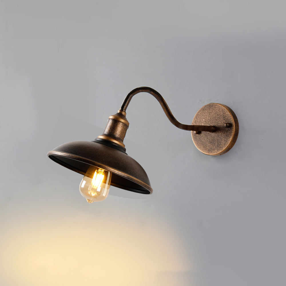 Ray Metallo Ciotola Rustica Applique da  Ottone Antico