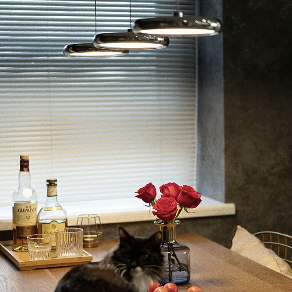 Arisha Minimalista LED Lampade a Sospensione Metallo Argento/Oro/Rosa Circolare Soggiorno/Camera da Letto/Sala da Pranzo