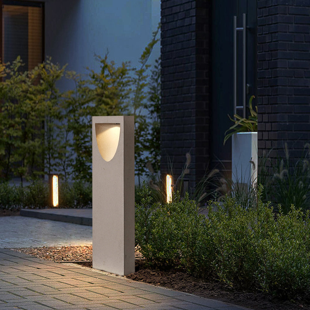 Ray Moderno Semplice LED Riflessione Pietra Lampade da Esterno
