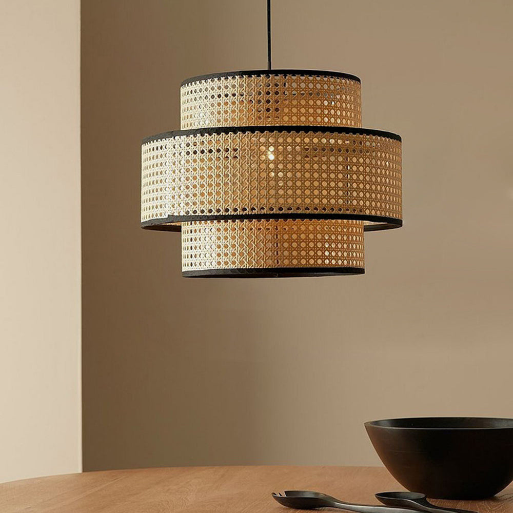 Ritta Moderno Design LED Cilindrico Lampada a Sospensione Metallo PVC Sala da Pranzo
