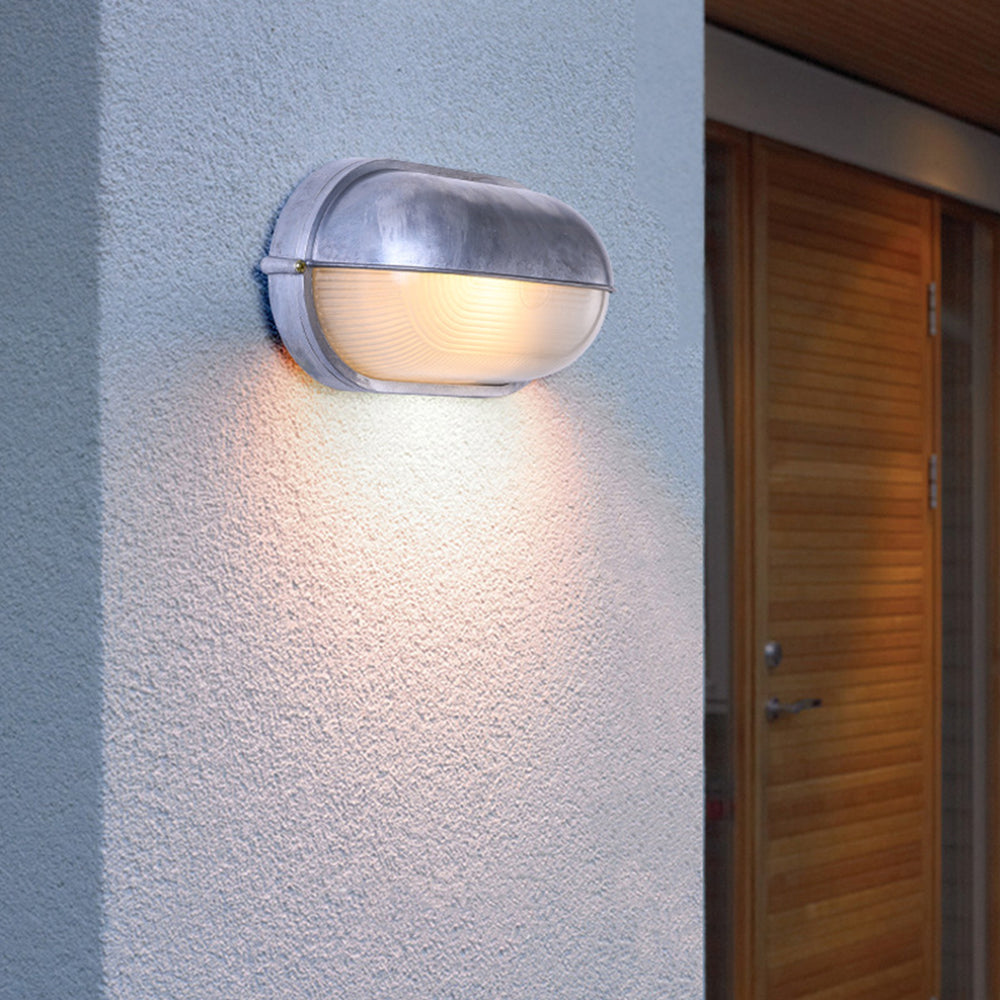 Ray Moderne Rotonda Metallo/Vetro Applique Cortile/Recinzione/Balcone