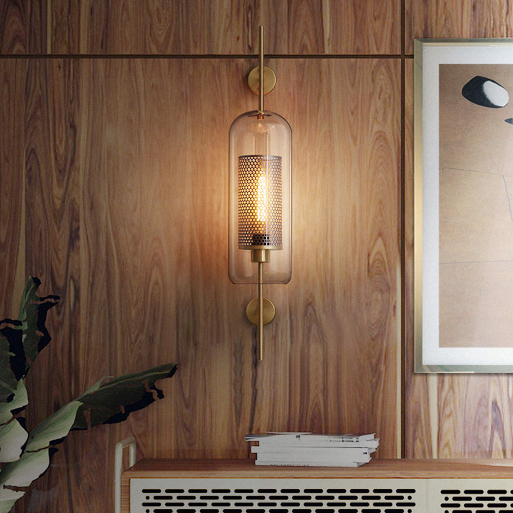 Arisha Industriale LED Applique Metallo/Vetro Argento/Oro Globale