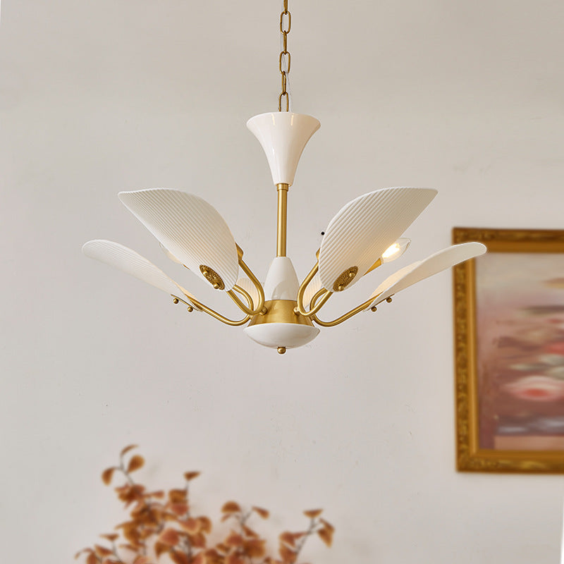 Silva Classica Metallo Acrilico Lux Lampadario Bianco Soggiorno Camera da letto