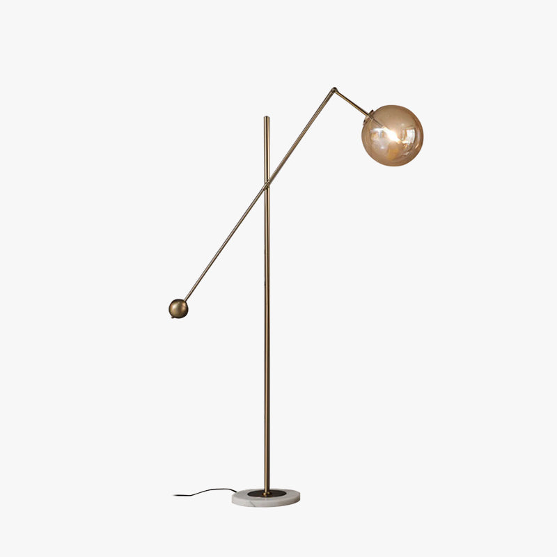 Valentina Design LED Artistico Unico Lampade da Terra Metallo Vetro Soggiorno/Camera da Letto