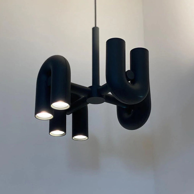 Felix Insolito LED Lampada a Sospensione Metallo Acrilico Nero/Grigio/Arancio Forma a Sala da Pranzo/Soggiorno/Camera da Letto