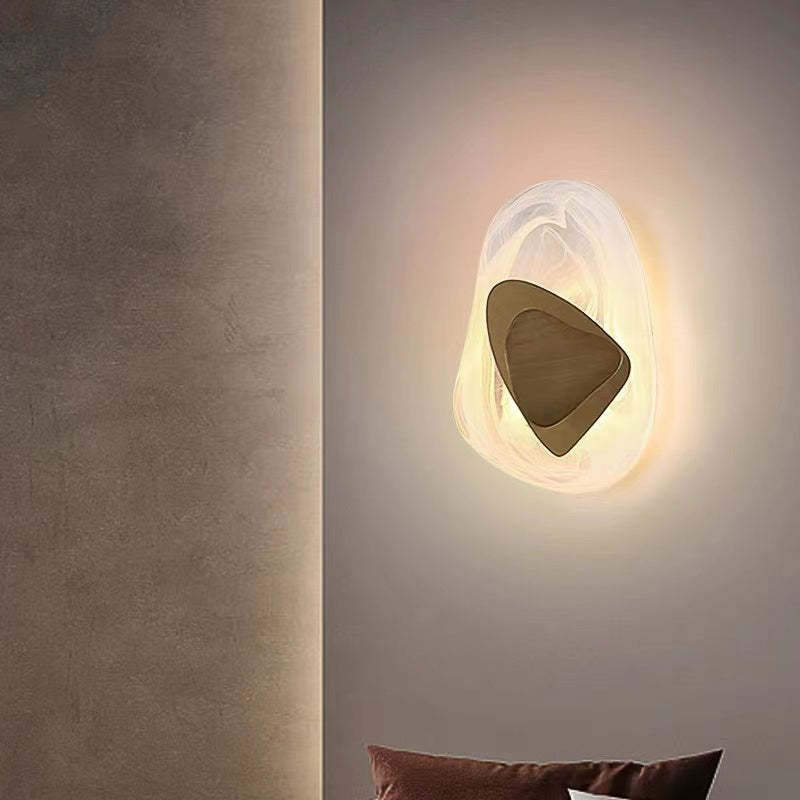 ArishaModerno LED Arte Deco Irregolare Applique Metallo/Acrilico Nero/Oro