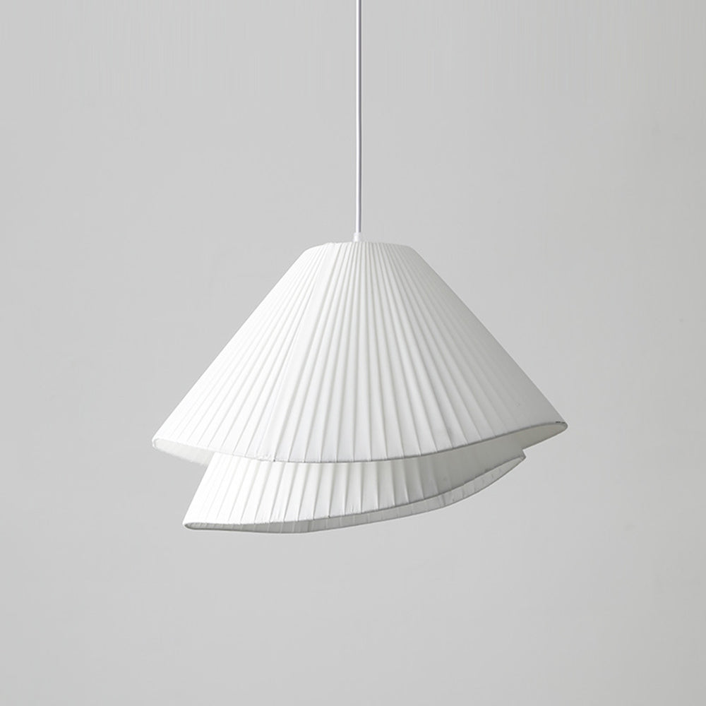 Ritta Minimalista LED Doppio Strato Lampade a Sospensione Tessuto LED Bianco Soggiorno/Camera da Letto