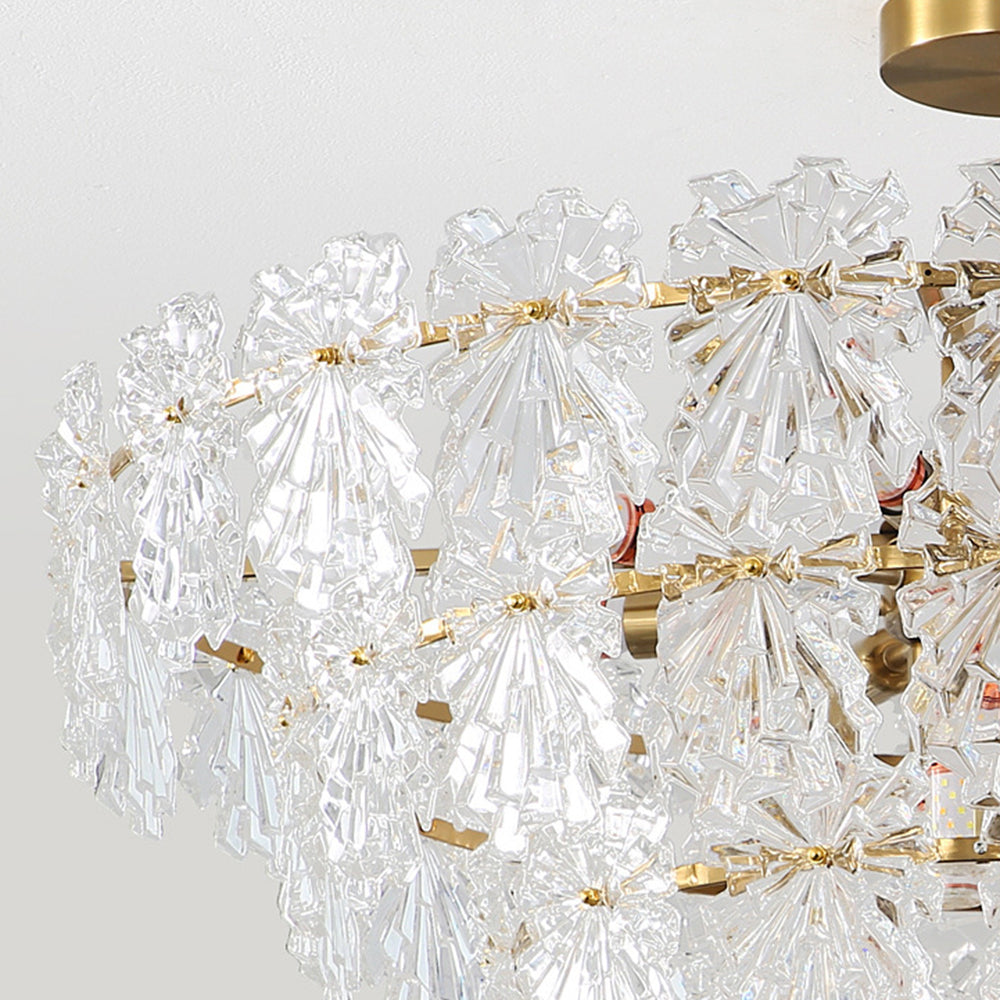 Marilyn Moderno LED Lampade a Sospensione Metallo/Vetro Oro Elegante Trasparente Cristalli di Ghiaccio Soggiorno/Camera da Letto