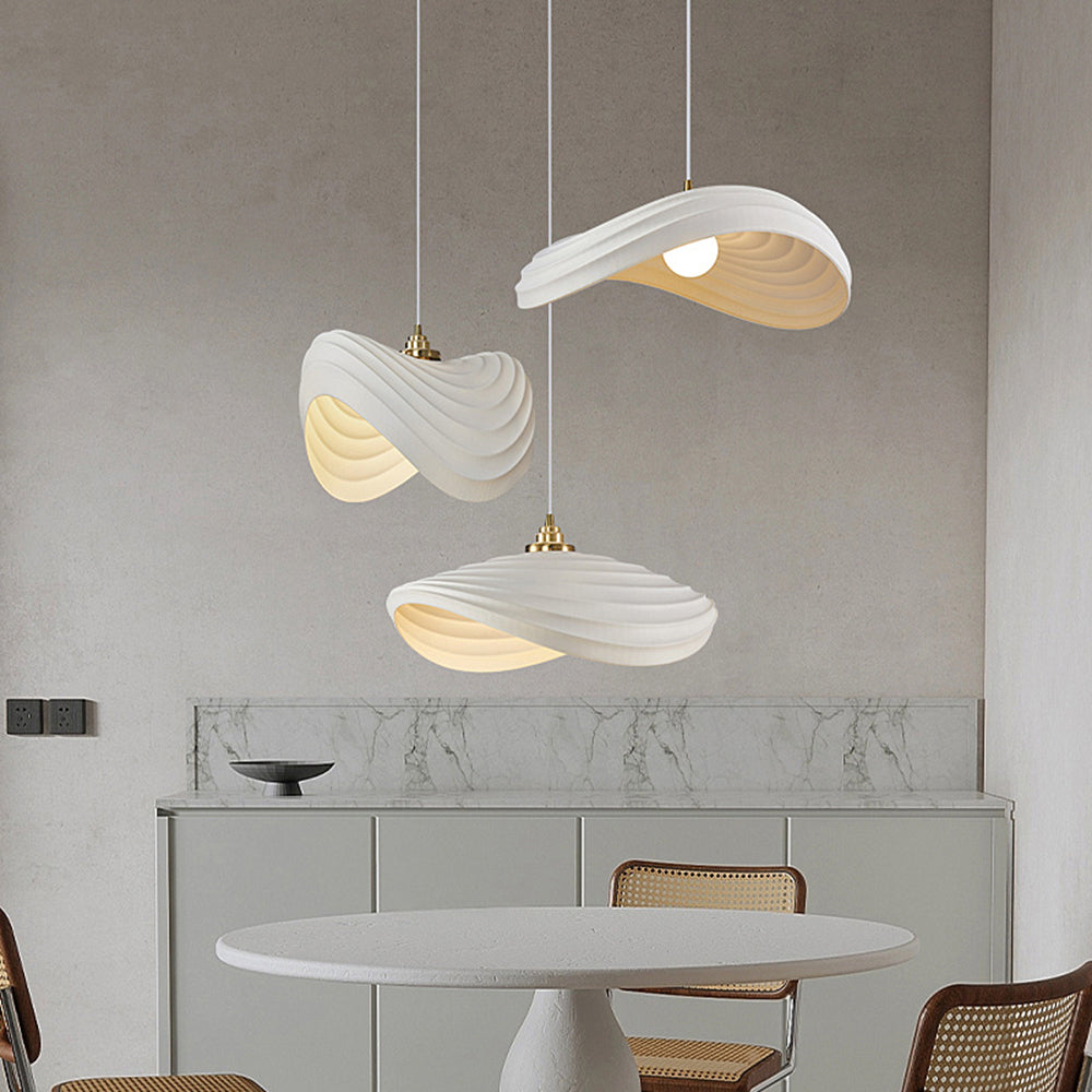 Ritta Lampade a Sospensione Resina/Metallo Wabi-Sabi Ondulazione Minimalista