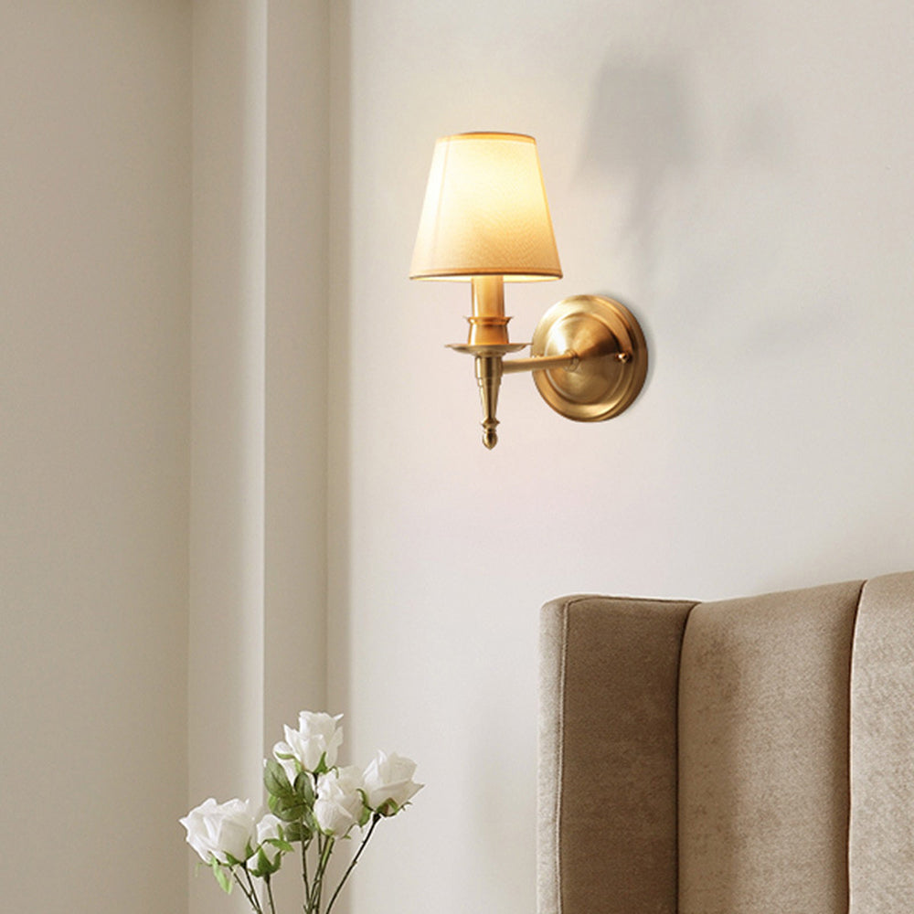 Alessio Rustica Vintage in Metallo Tessuto Applique a LED