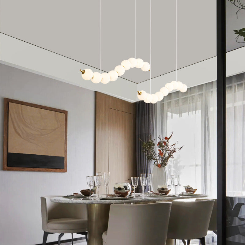 Arisha Elegante Metallo Acrilico Sospensione Bianco Soggiorno Camera da letto Ristorante
