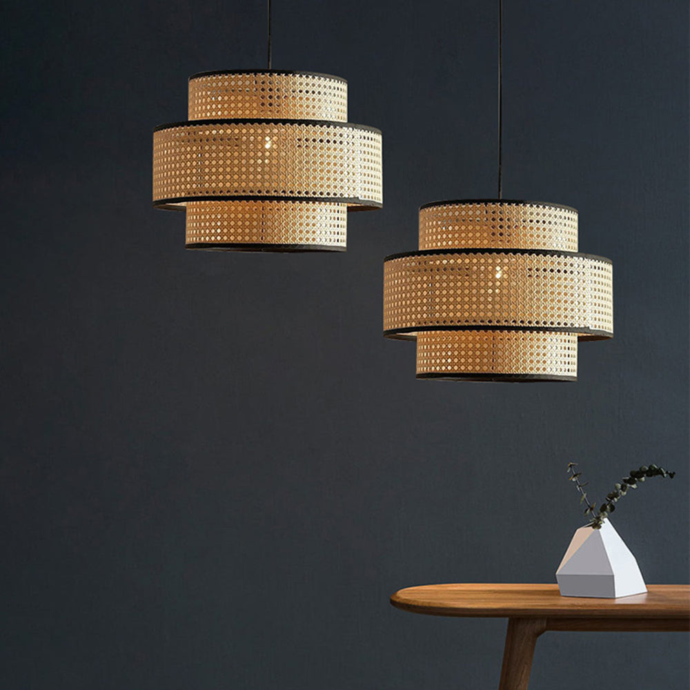 Ritta Moderno Design LED Cilindrico Lampada a Sospensione Metallo PVC Sala da Pranzo