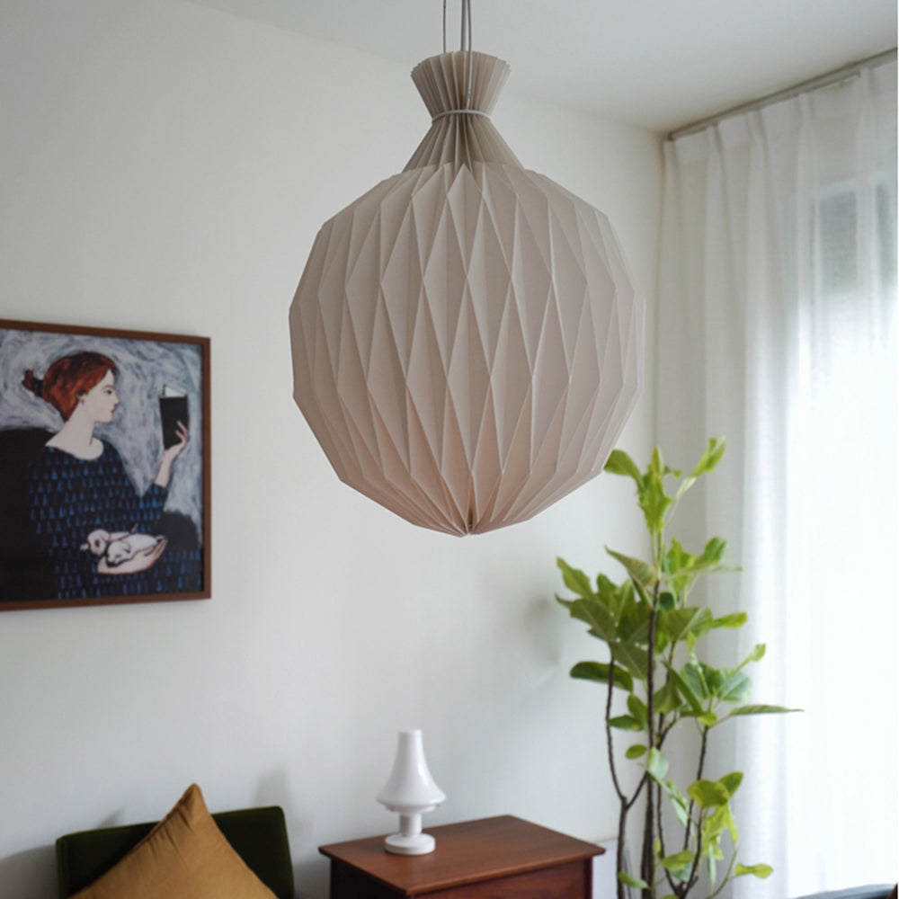 Renée Minimalismo LED Design Lampade a Sospensione Bianco Metallo Carta Soggiorno/Camera da Letto
