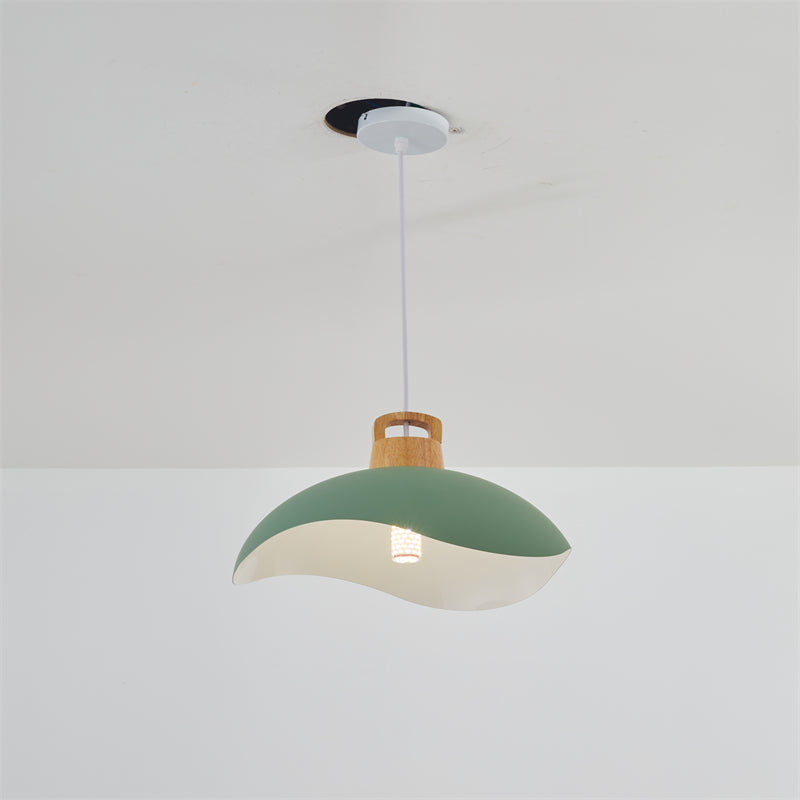 Valentina Lampade a Sospensione Colorato Ombra Singolo Legno/Metallo