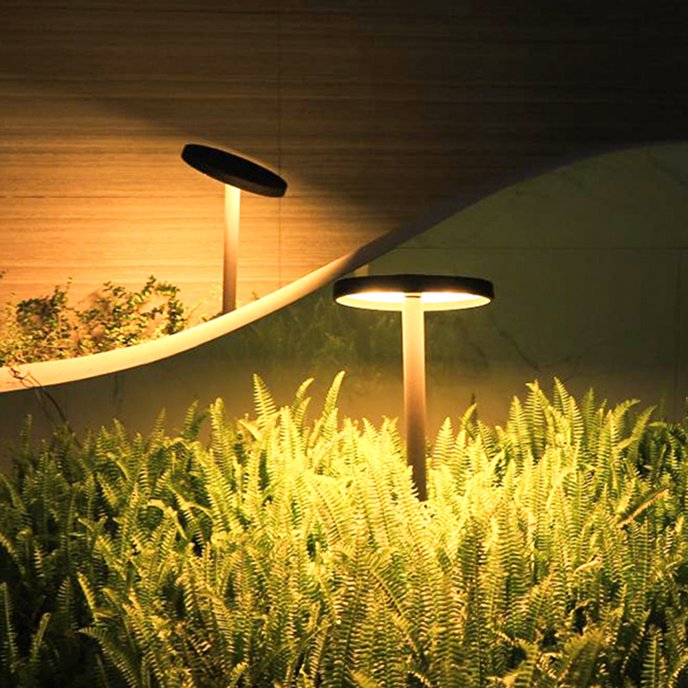 Ray Moderno Metallo Disco Solare Lampada da Esterna Giardino/Cortile