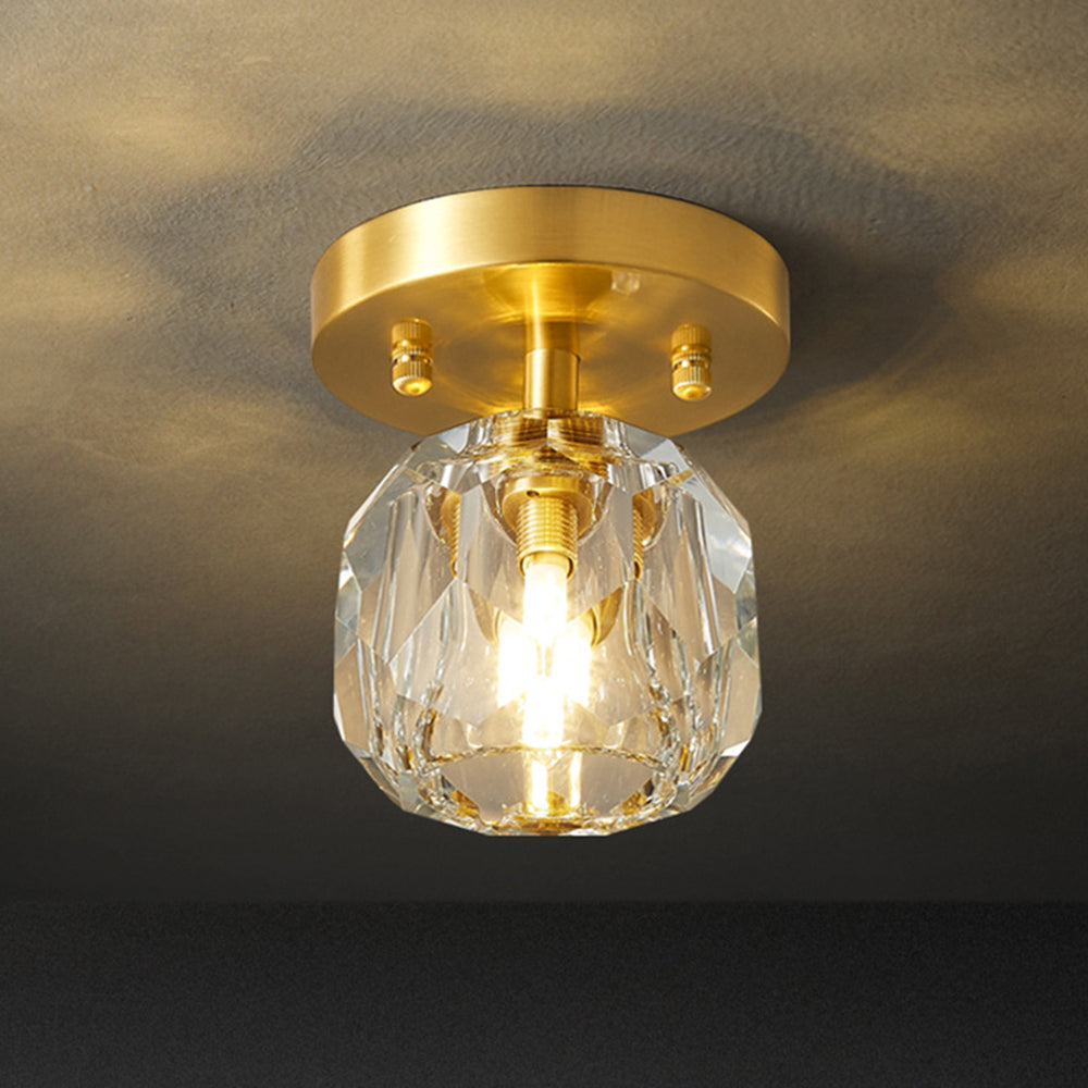 Kristy Classico LED Design Piccolo Diamante Lusso Plafoniere Metallo/Acrilico Ore Soggiorno/Camera da Letto